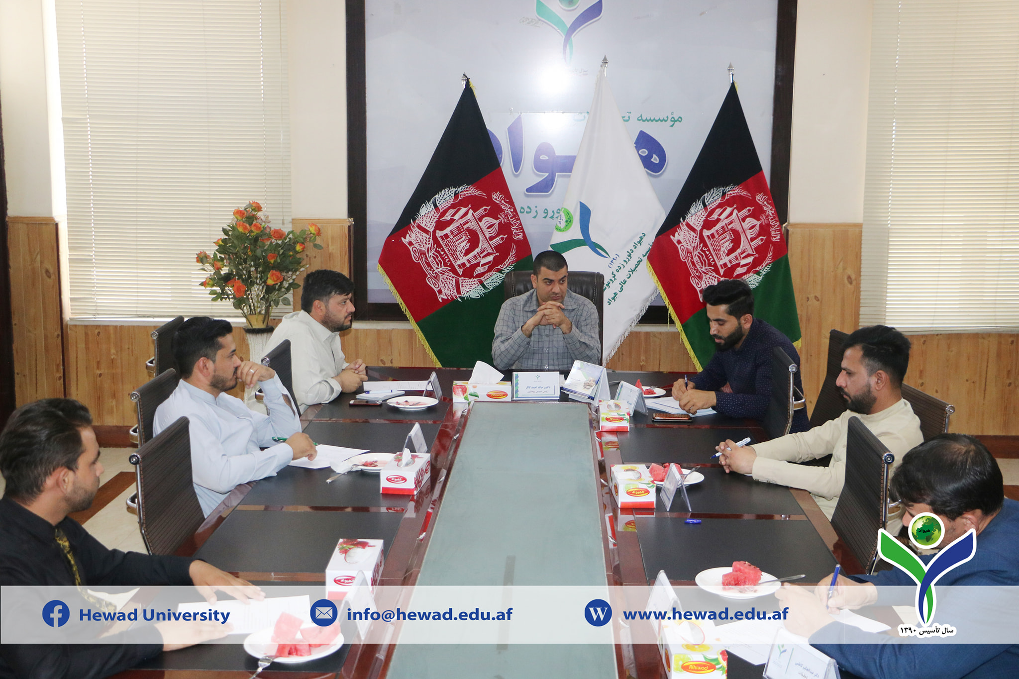 Meeting of the main quality improving committee of Hewad University